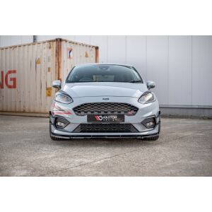 Maxton Design Front Ansatz V.7 / V7 für Ford Fiesta Mk8 ST / ST-Line schwarz Hochglanz
