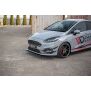 Maxton Design Front Ansatz V.7 / V7 für Ford Fiesta Mk8 ST / ST-Line schwarz Hochglanz