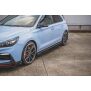 Maxton Design Seitenschweller Ansatz für V.5 / V5 Hyundai I30 N Mk3 / Mk3 FL Hatchback/ Fastback schwarz Hochglanz