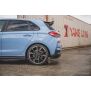 Maxton Design Heck Ansatz Flaps Diffusor V.3 / V3 für Hyundai I30 N Mk3 Hatchback schwarz Hochglanz