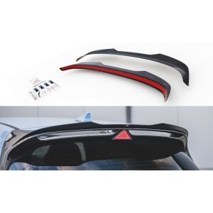 Maxton Design Spoiler CAP V.2 / V2 für Hyundai I30 N Mk3 / Mk3 FL Hatchback schwarz Hochglanz