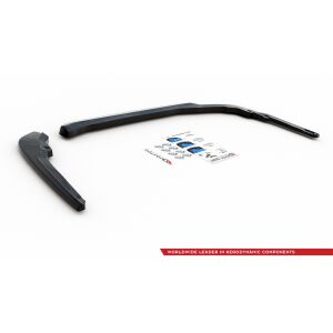 Maxton Design Heck Ansatz Flaps Diffusor für Toyota Corolla XII Touring Sports schwarz Hochglanz