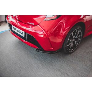 Maxton Design Heck Ansatz Flaps Diffusor für Toyota Corolla XII Hatchback schwarz Hochglanz