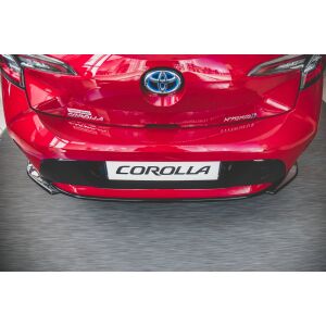 Maxton Design Mittlerer Heckdiffusor Ansatz für Toyota Corolla XII Hatchback schwarz Hochglanz