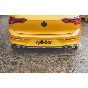 Maxton Design Heck Ansatz Flaps Diffusor für VW Golf 8  schwarz Hochglanz