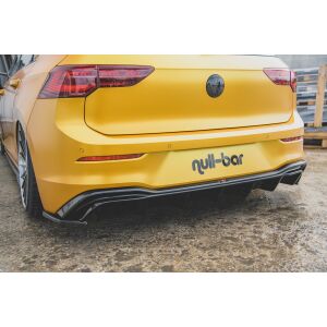 Maxton Design Heck Ansatz Flaps Diffusor für VW Golf 8  schwarz Hochglanz