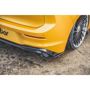 Maxton Design Heck Ansatz Flaps Diffusor für VW Golf 8  schwarz Hochglanz
