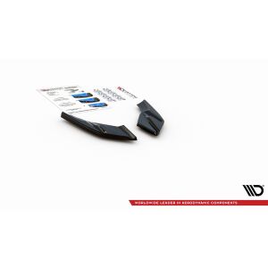 Maxton Design Heck Ansatz Flaps Diffusor für VW Golf 8  schwarz Hochglanz