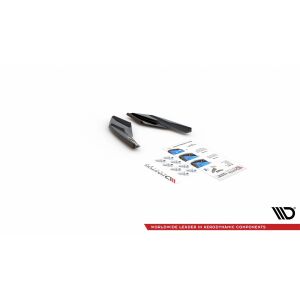 Maxton Design Heck Ansatz Flaps Diffusor für VW Golf 8  schwarz Hochglanz