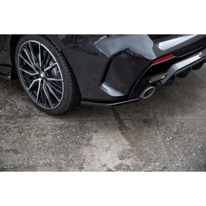 Maxton Design Heck Ansatz Flaps Diffusor V.3 / V3 für BMW 1er F40 M-Paket/ M135i schwarz Hochglanz