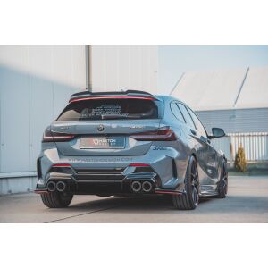 Maxton Design Heckdiffusor Ansatz V.2 / V2 für BMW 1er F40 M-Paket/ M135i schwarz Hochglanz