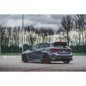 Maxton Design Heckdiffusor Ansatz V.2 / V2 für BMW 1er F40 M-Paket/ M135i schwarz Hochglanz