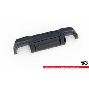 Maxton Design Heckdiffusor Ansatz V.2 / V2 für BMW 1er F40 M-Paket/ M135i schwarz Hochglanz