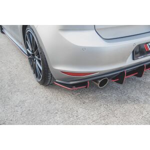 Maxton Design Robuste Racing Heck Ansatz Flaps Diffusor für L + R V.1 / V1 VW Golf 7 GTI