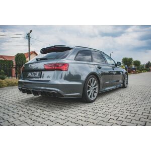 Maxton Design Dokladki ProgÃ³w Audi S6 / A6 S-Line C7 FL  schwarz Hochglanz