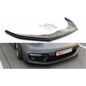 Maxton Design Front Ansatz für Porsche Panamera Turbo / GTS 971 schwarz Hochglanz
