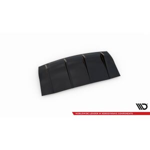 Maxton Design Heckdiffusor Ansatz für Porsche Panamera Turbo 971 schwarz Hochglanz