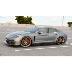 Maxton Design Seitenschweller Ansatz für Porsche Panamera Turbo / GTS 971 schwarz Hochglanz