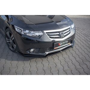 Maxton Design Front Ansatz für Honda Accord VIII (CU Series) Facelift schwarz Hochglanz