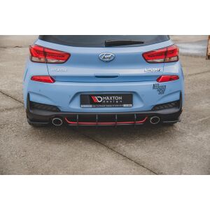 Maxton Design Robuste Racing Heckschürze V.2 / V2 für Hyundai I30 N Mk3 Hatchback