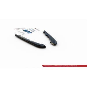 Maxton Design Heck Ansatz Flaps Diffusor für BMW 3er E91 Facelift schwarz Hochglanz
