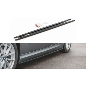 Maxton Design Seitenschweller Ansatz für BMW 3er E90/E91 Facelift schwarz Hochglanz
