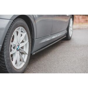 Maxton Design Seitenschweller Ansatz für BMW 3er E90/E91 Facelift schwarz Hochglanz