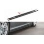 Maxton Design Seitenschweller Ansatz für BMW 3er E90/E91 Facelift schwarz Hochglanz