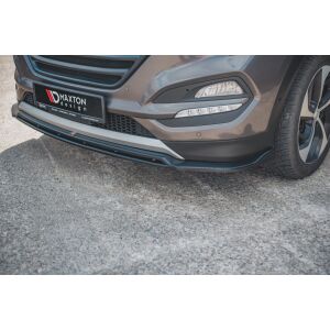 Maxton Design Front Ansatz für Hyundai Tucson Mk3 schwarz Hochglanz