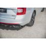 Maxton Design Heck Ansatz Flaps Diffusor V.2 / V2 für Skoda Octavia RS Mk3/Mk3 FL Hatchback/Kombi  schwarz Hochglanz