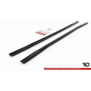 Maxton Design Seitenschweller Ansatz für Aud A6 S-Line / S6 C8  schwarz Hochglanz