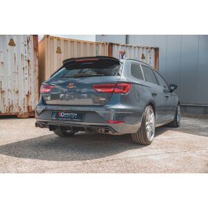 Maxton Design Heckdiffusor Ansatz V.2 / V2 für Seat Leon Cupra ST Mk3 FL