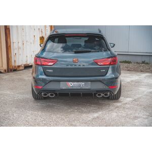 Maxton Design Heckdiffusor Ansatz V.3 / V3 für Seat Leon Cupra ST Mk3 FL