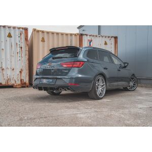 Maxton Design Heckdiffusor Ansatz V.3 / V3 für Seat Leon Cupra ST Mk3 FL