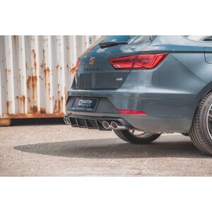 Maxton Design Heckdiffusor Ansatz V.3 / V3 für Seat Leon Cupra ST Mk3 FL