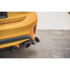 Maxton Design Robuste Racing Heck Ansatz Flaps Diffusor +Flaps für Ford Focus ST Mk4 schwarz Hochglanz