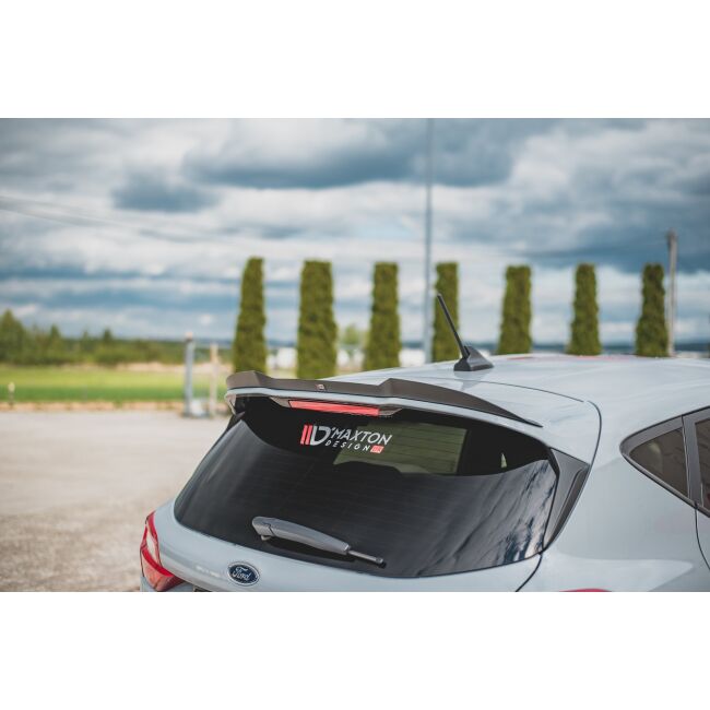 Maxton Design Spoiler CAP V.3 / V3 für Ford Fiesta Mk8 ST / ST-Line schwarz Hochglanz