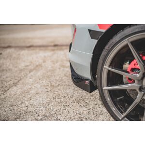 Maxton Design Heck Ansatz Flaps Diffusor V.2 / V2 für Ford FIesta Mk8 ST schwarz Hochglanz