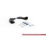 Maxton Design Heck Ansatz Flaps Diffusor V.2 / V2 für Ford FIesta Mk8 ST schwarz Hochglanz