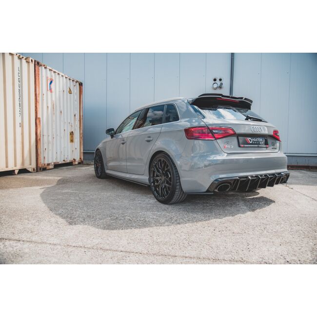 Maxton Design Robuste Racing Seitenschweller Ansatz für für Audi RS3 8V Sportback