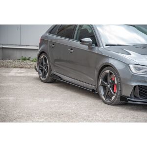 Maxton Design Side Flaps Audi RS3 8V Sportback schwarz Hochglanz