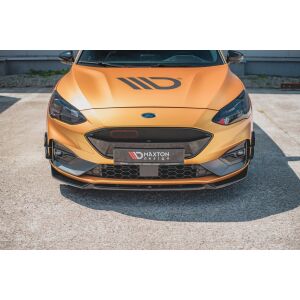 Maxton Design Front Ansatz V.7 / V7 für Ford Focus ST / ST-Line Mk4 schwarz Hochglanz