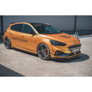 Maxton Design Front Ansatz V.7 / V7 für Ford Focus ST / ST-Line Mk4 schwarz Hochglanz