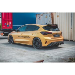 Maxton Design Seitenschweller Ansatz für V.4 / V4 Ford Focus ST / ST-Line Mk4 schwarz Hochglanz