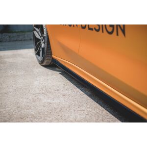 Maxton Design Seitenschweller Ansatz für V.5 / V5 Ford Focus ST / ST-Line Mk4 schwarz Hochglanz