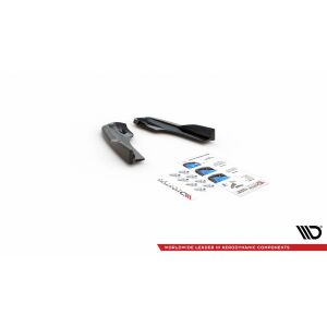 Maxton Design Heck Ansatz Flaps Diffusor V.3 / V3 für Ford Focus ST Mk4  schwarz Hochglanz