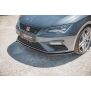 Maxton Design Front Ansatz V.4 / V4 für Seat Leon Cupra / FR Mk3 FL schwarz Hochglanz