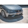 Maxton Design Front Ansatz V.7 / V7 für Seat Leon Cupra / FR Mk3 FL schwarz Hochglanz