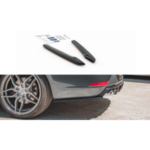 Maxton Design Heck Ansatz Flaps Diffusor V.2 / V2 für Seat Leon Cupra Mk3 FL Sportstourer schwarz Hochglanz