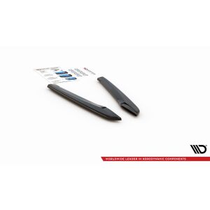 Maxton Design Heck Ansatz Flaps Diffusor V.2 / V2 für Seat Leon Cupra Mk3 FL Sportstourer schwarz Hochglanz